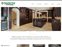 Tablet Screenshot of paganotile.com